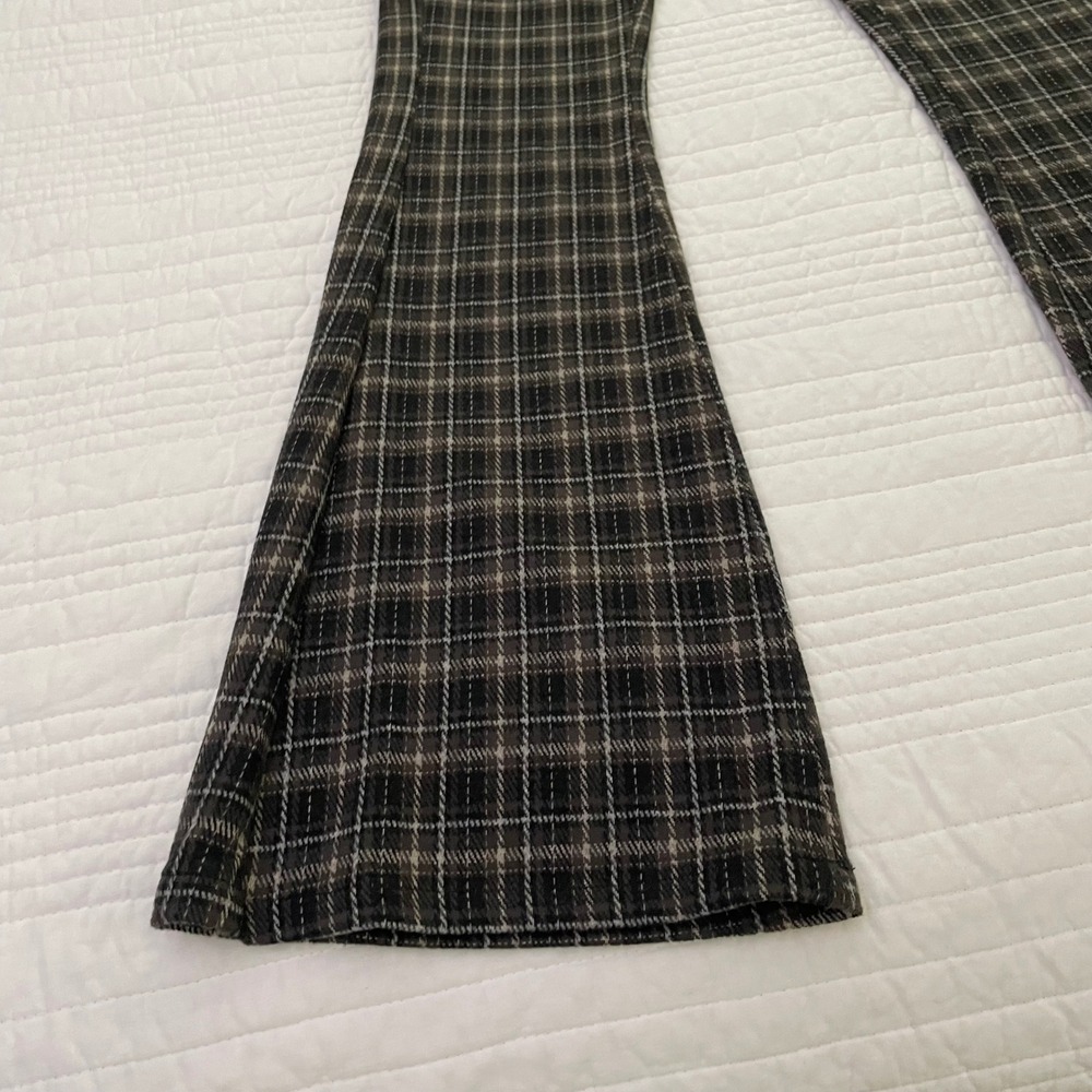 Arizona Jean Co Brown Plaid Flare Leg Pants Juniors XS NWT - Picture 5 of 14